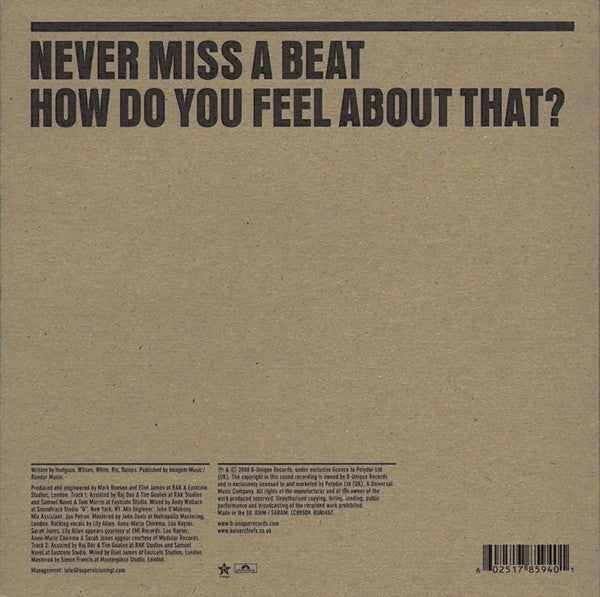 Kaiser Chiefs Never Miss A Beat 7" VINYL RECORD1