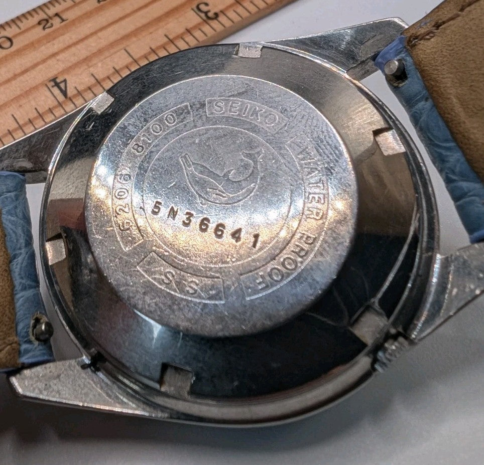 Vintage Seiko Seikomatic 6206 8100 Diashock 26 Jewels Automatic Watch1