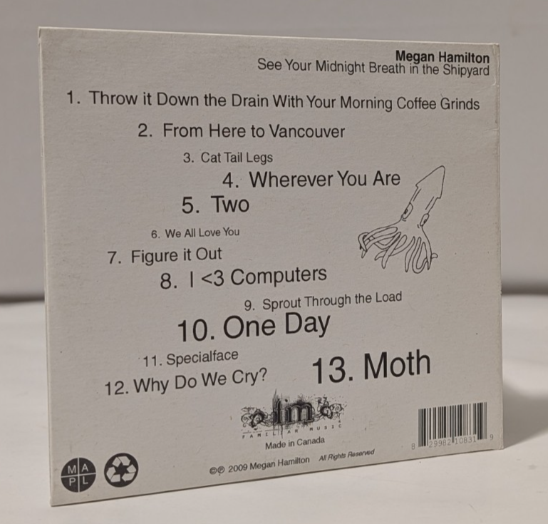 Megan Hamilton   See Your Midnight Breath In The Shipyard   CD  20091