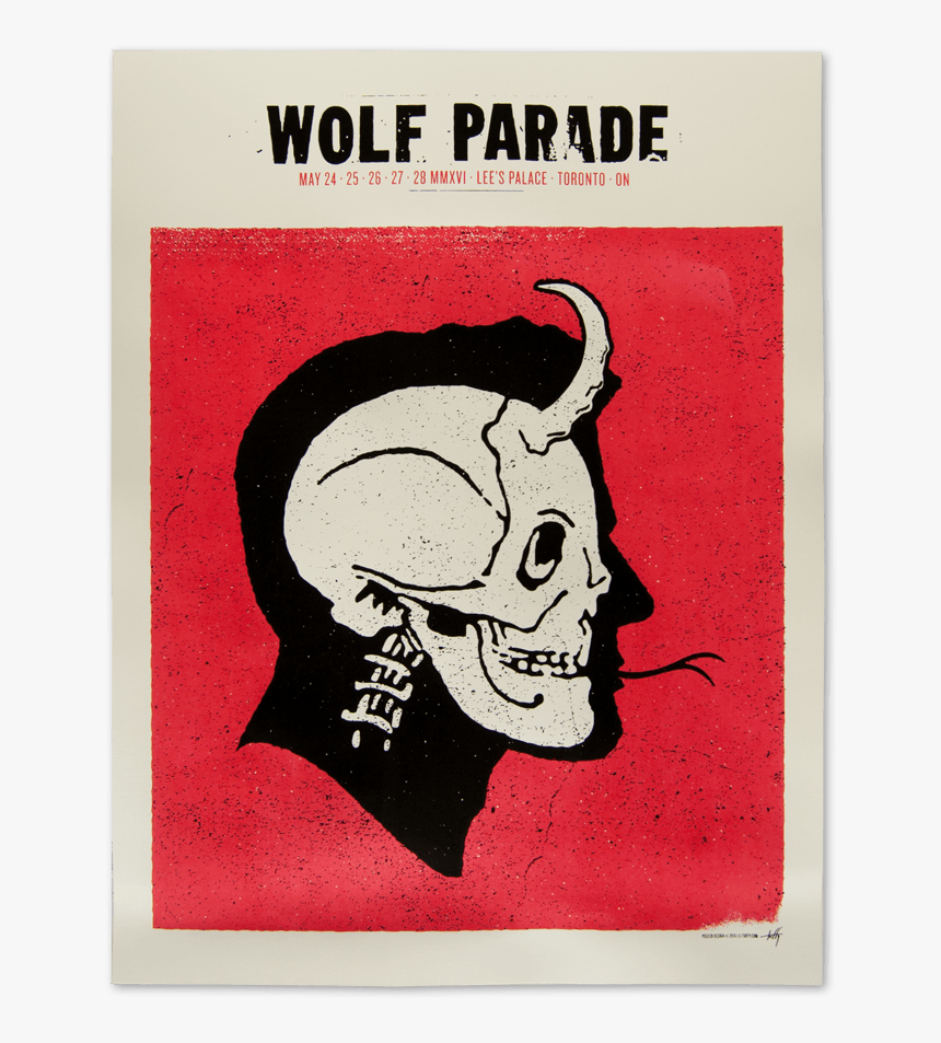 Wolf Parade - 2016 Toronto Concert Poster