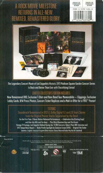 Led Zeppelin : The Song Remains The Same (2xDVD-V, Album, Dlx, Ltd, RM, S/Edition, NTSC, Reg)