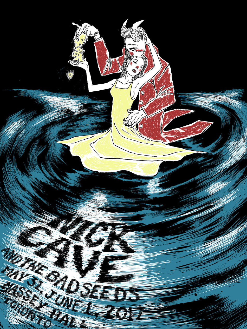 Nick Cave & The Bad Seeds- Massey Hall, Toronto 2017 Screen Print - Numbered.