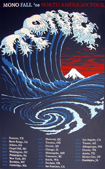 Mono - Fall 2009 North American Tour Poster