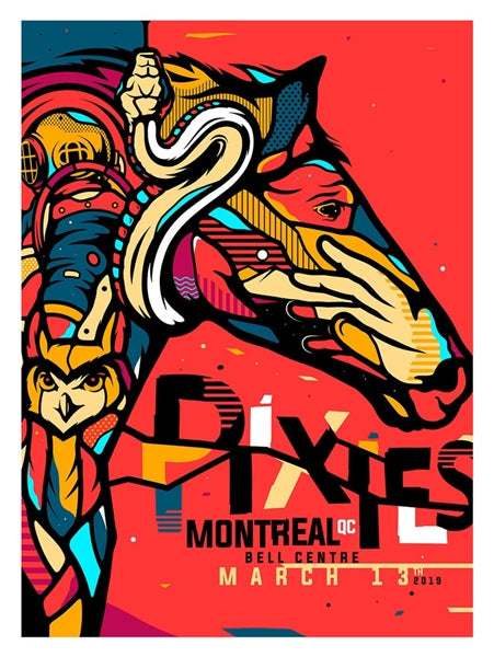 The Pixies - 2013-Montreal Bell Centre  #'D Print - Montreal -31of75