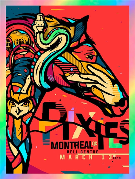 The Pixies - 2013 - Montreal Bell Centre Concert #'D Foil Print - Montreal - 12of25