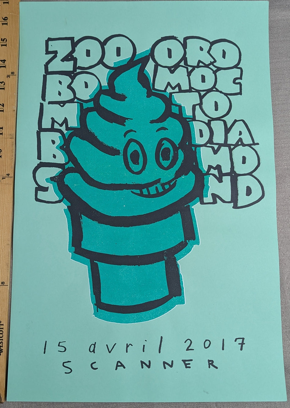 ZooBombs - Silk Screen Concert Poster 2017 x2