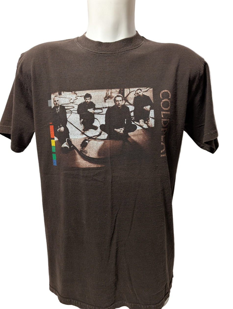 Coldplay - 2005 Twisted Logic NA Tour Shirt - W/ Dates