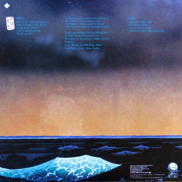 Asia-LP- 1982 - -Canada- CINRAM PRESS -LP - 12"