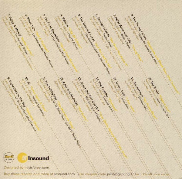 Insound & Le Tigre Present Pushing Product 9-Spring 2007-CD-Promo