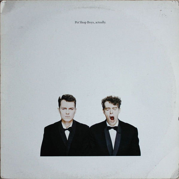 Pet Shop Boys - -Actually- 1987 – Canada Vinyl, LP, Album