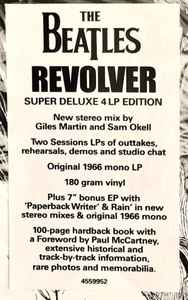 The Beatles-Revolver-Vinyl, LP, Album, Reissue, Stereo 180 Gram, Remixed 2 x Vinyl, LP, Stereo 180 Gram Vinyl, LP, Album, Reissue, Mono 180 Gram Vinyl, 7", 45 RPM, EP, Stereo, Mono Stereo Remix Box Set Super Deluxe
