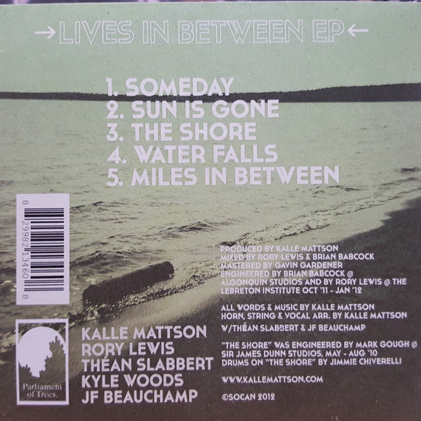 Kalle Mattson-Lives In Between EP– Canada,CD - Autographed