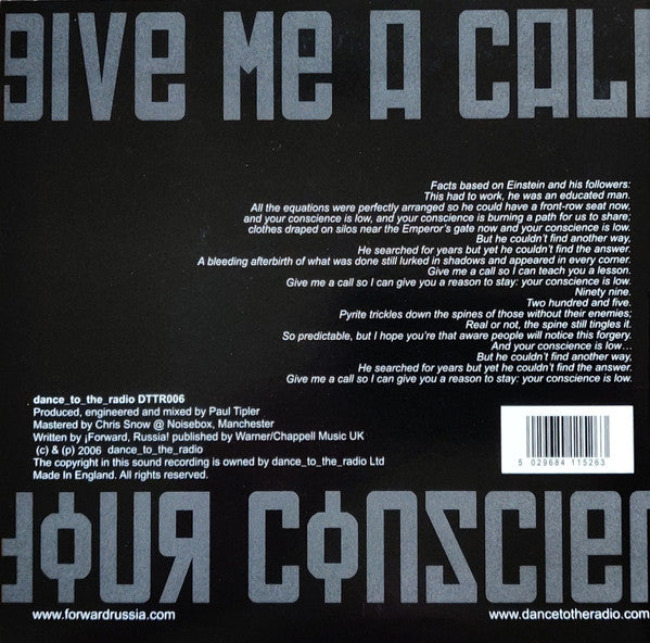 ¡Forward, Russia!-Twelve-2006 – UK Vinyl, 7", 45 RPM, Single