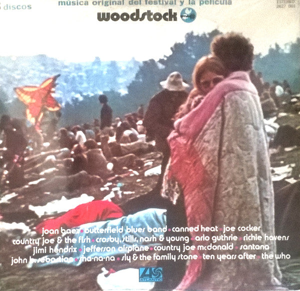 Woodstock - Música original del festival y la película Various-3XLP-1970-Mexico