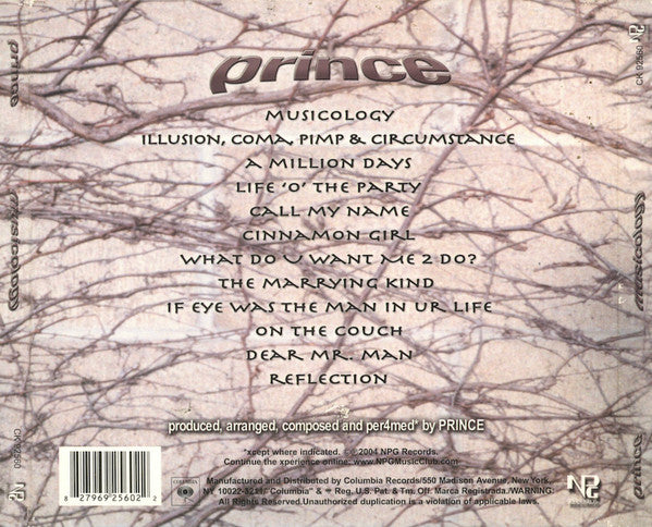 Prince-Musicology-2004 – Canada, CD, Album, Enhanced