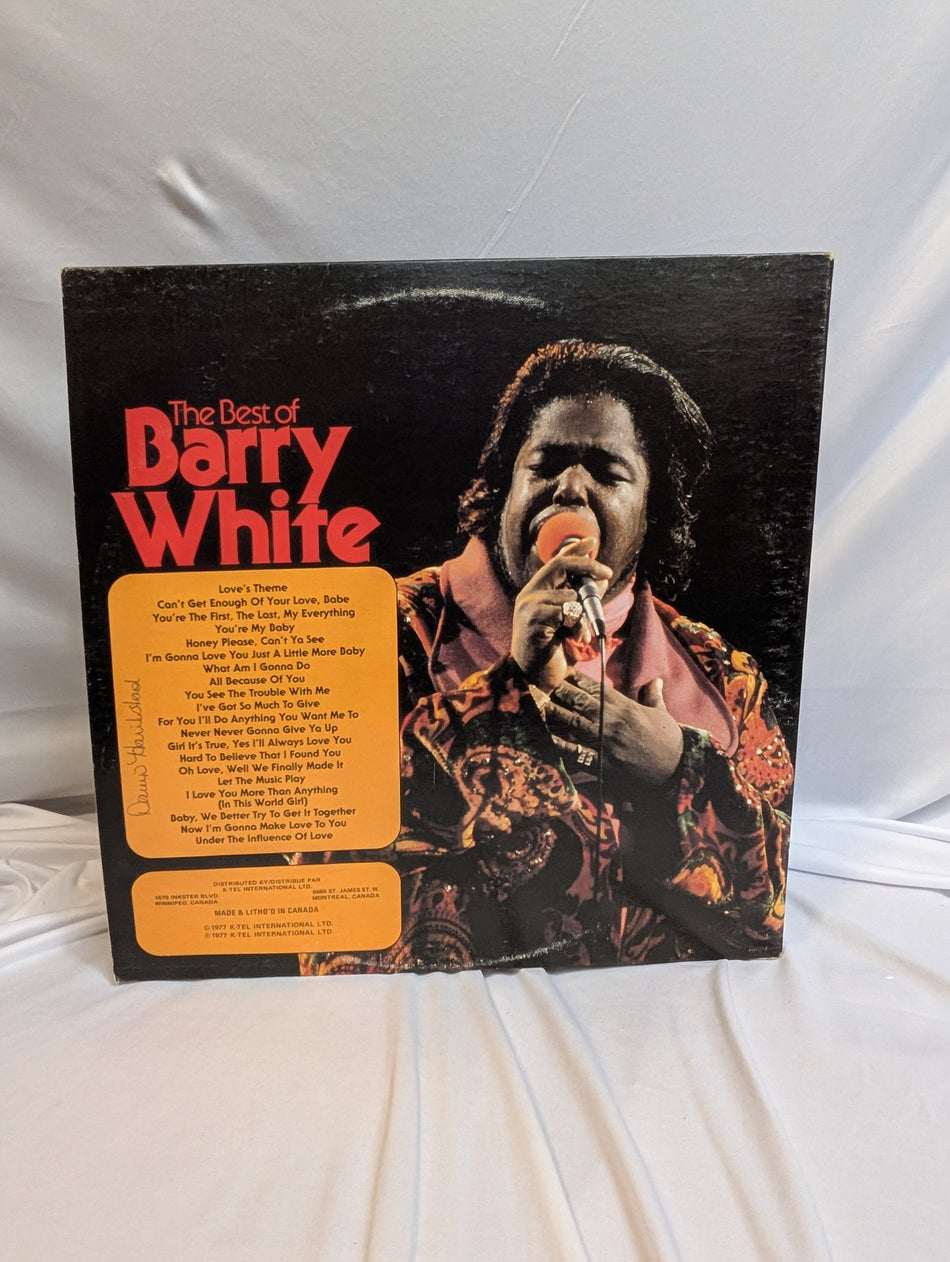 The Best Of Barry White With His Love Unlimited Orchestra-1977 – Canada 2 x Vinyl, LP, Compilation, Stereo