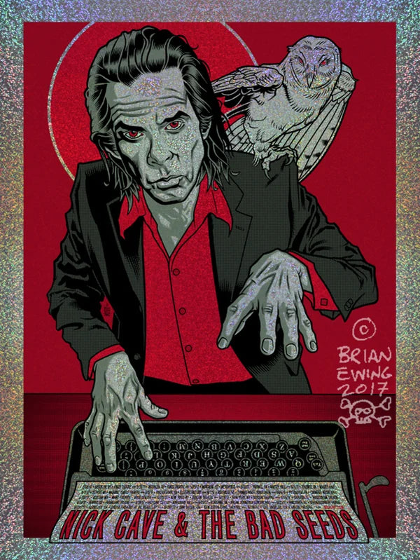 Nick Cave And The Bad Seeds-VIP 2017 Tour Poster-Foil Variant-7of15