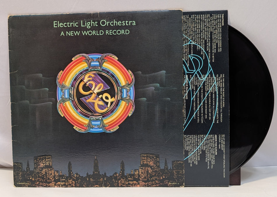 Electric Light Orchestra-A New World Record -1976 – Canada-Vinyl, LP, Album, Stereo Embossed