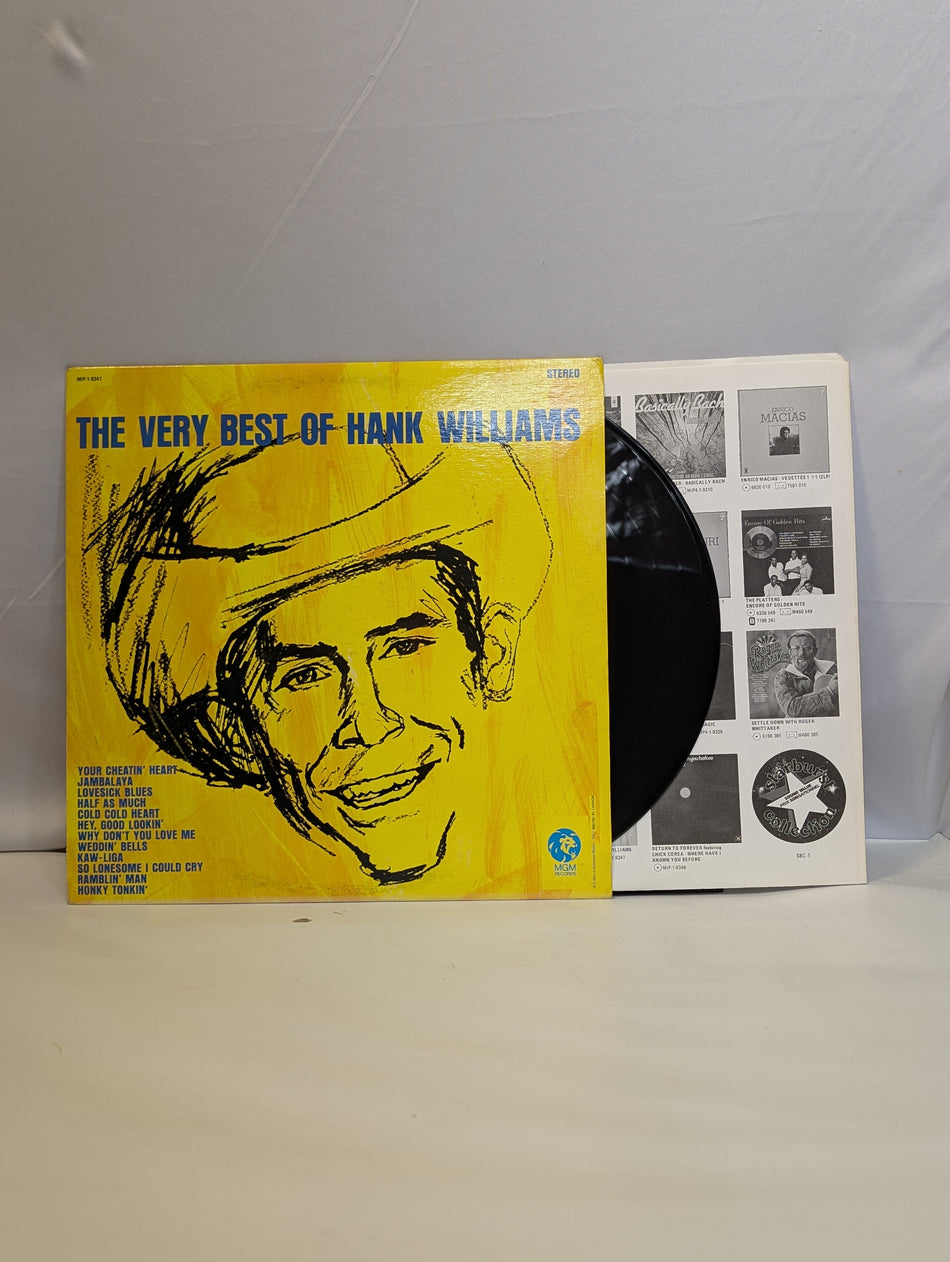 Hank Williams- The very Best Of -Canada Vinyl, LP, Compilation, Reissue