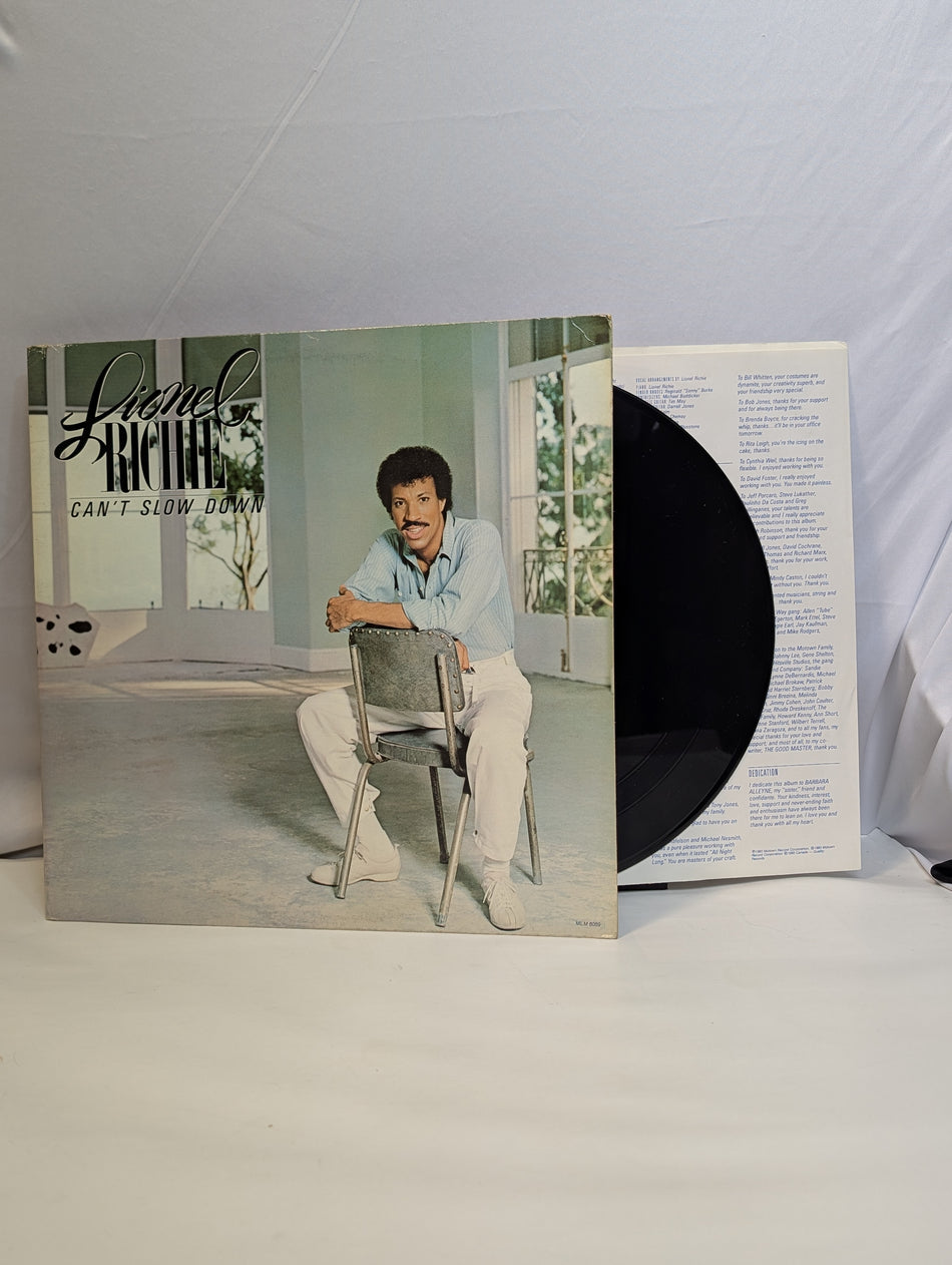 Lionel Richie-Can't Slow Down-1983 – Canada Vinyl, LP, Album Gatefold