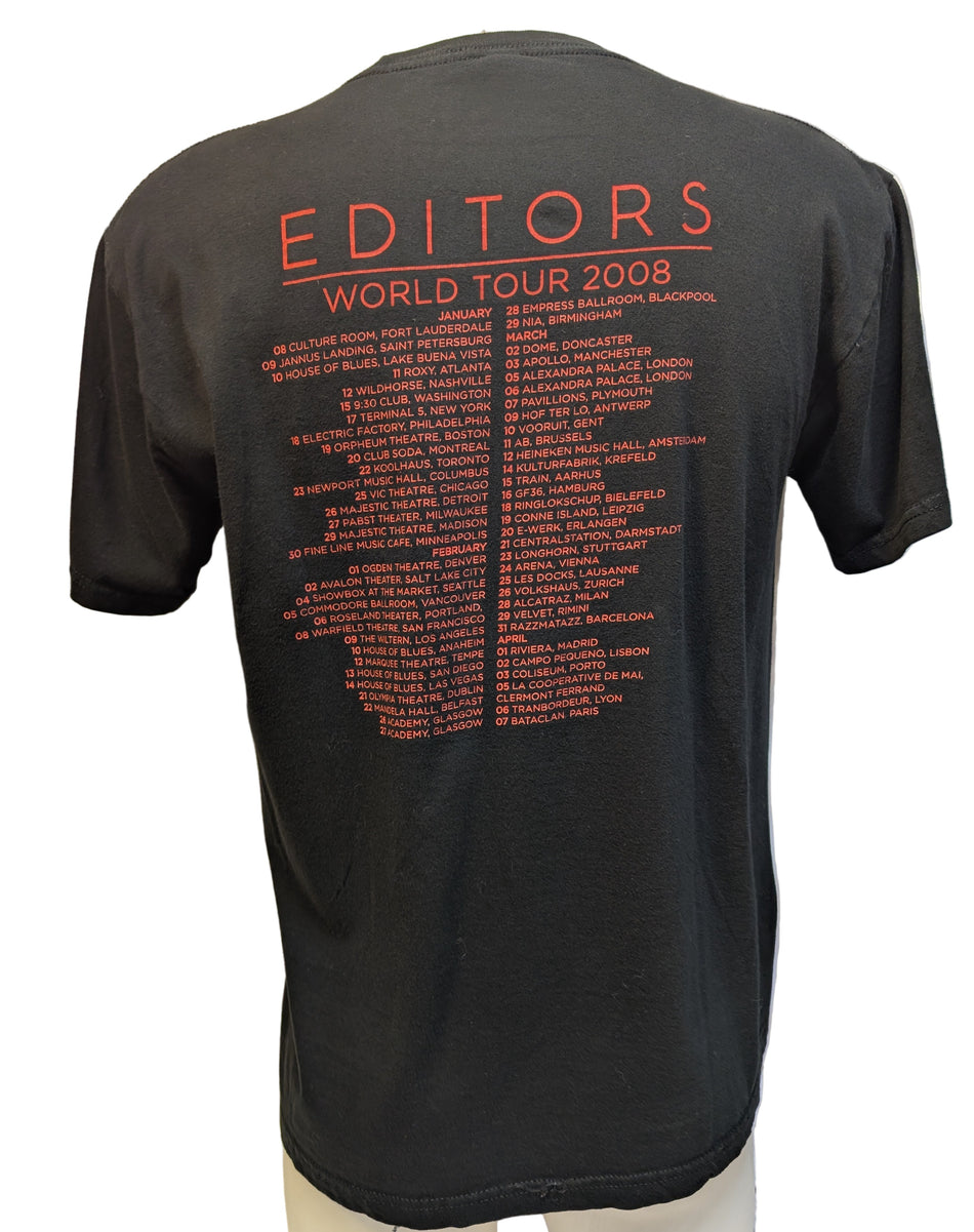 Editors - 2008 World Tour - T-shirt