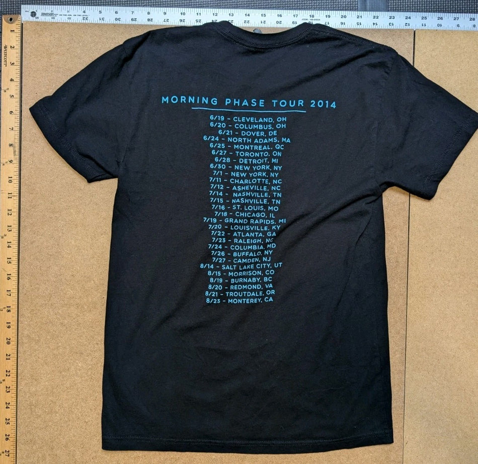 Beck- 2014 - NA Morning Phase Tour T-shirt- SzS W/ ALL DATES
