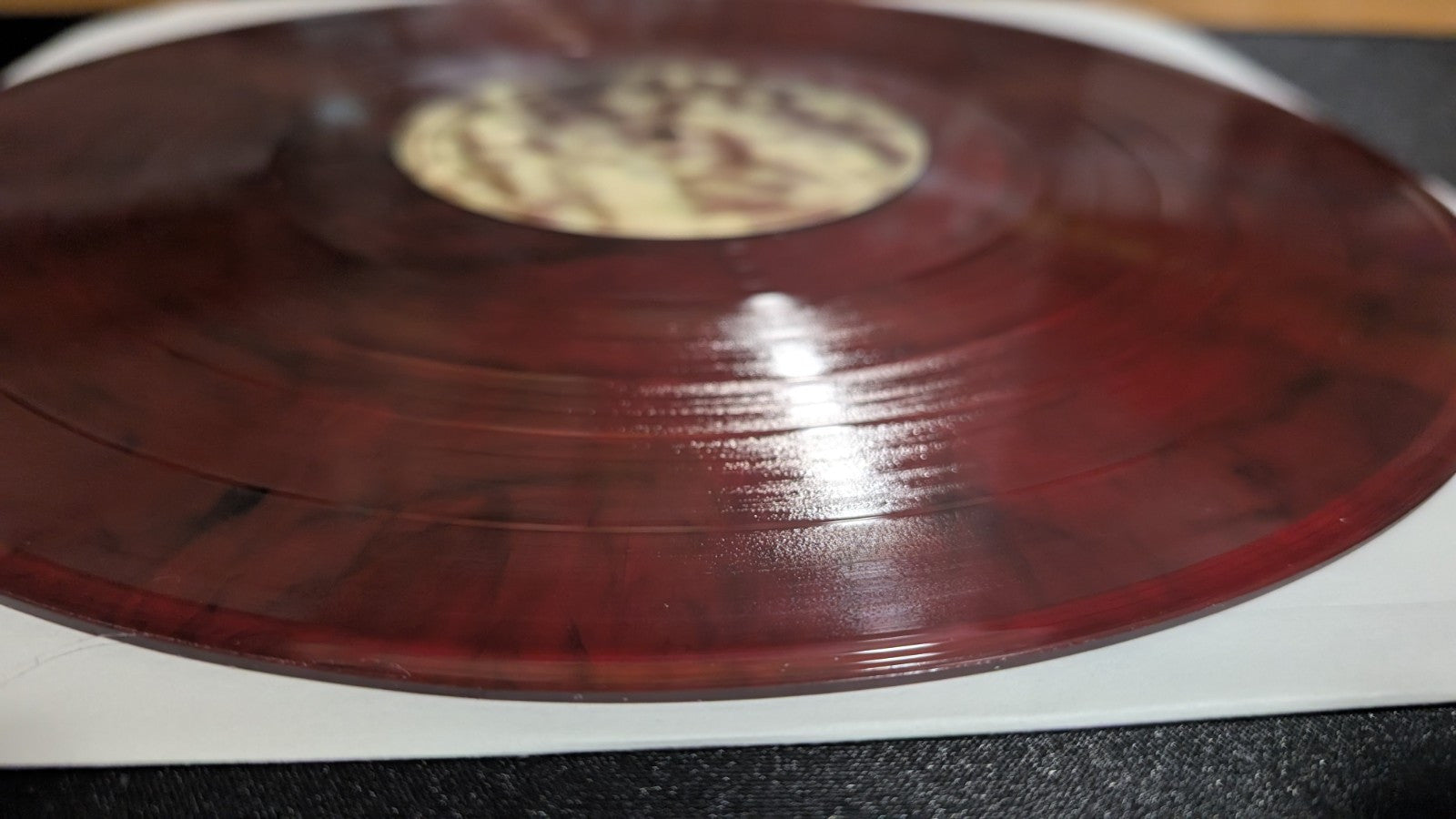 THE ZOLAS   ANCIENT MARS LP RED/BLACK SWIRL   ZACHARY GRAY AUT0  12" VINYL 3