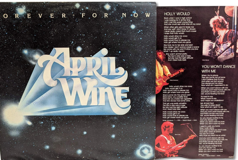 APRIL WINE - FOREVER AND NOW - LP- ALBUM- 1977 - #AQR511 - OG INSERTS
