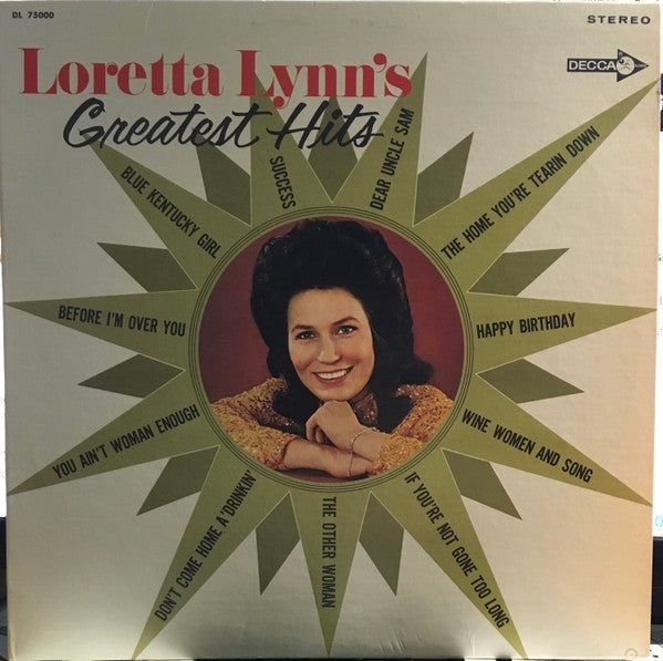 Loretta Lynn Loretta Lynn's Greatest Hits-12" VINYL RECORD