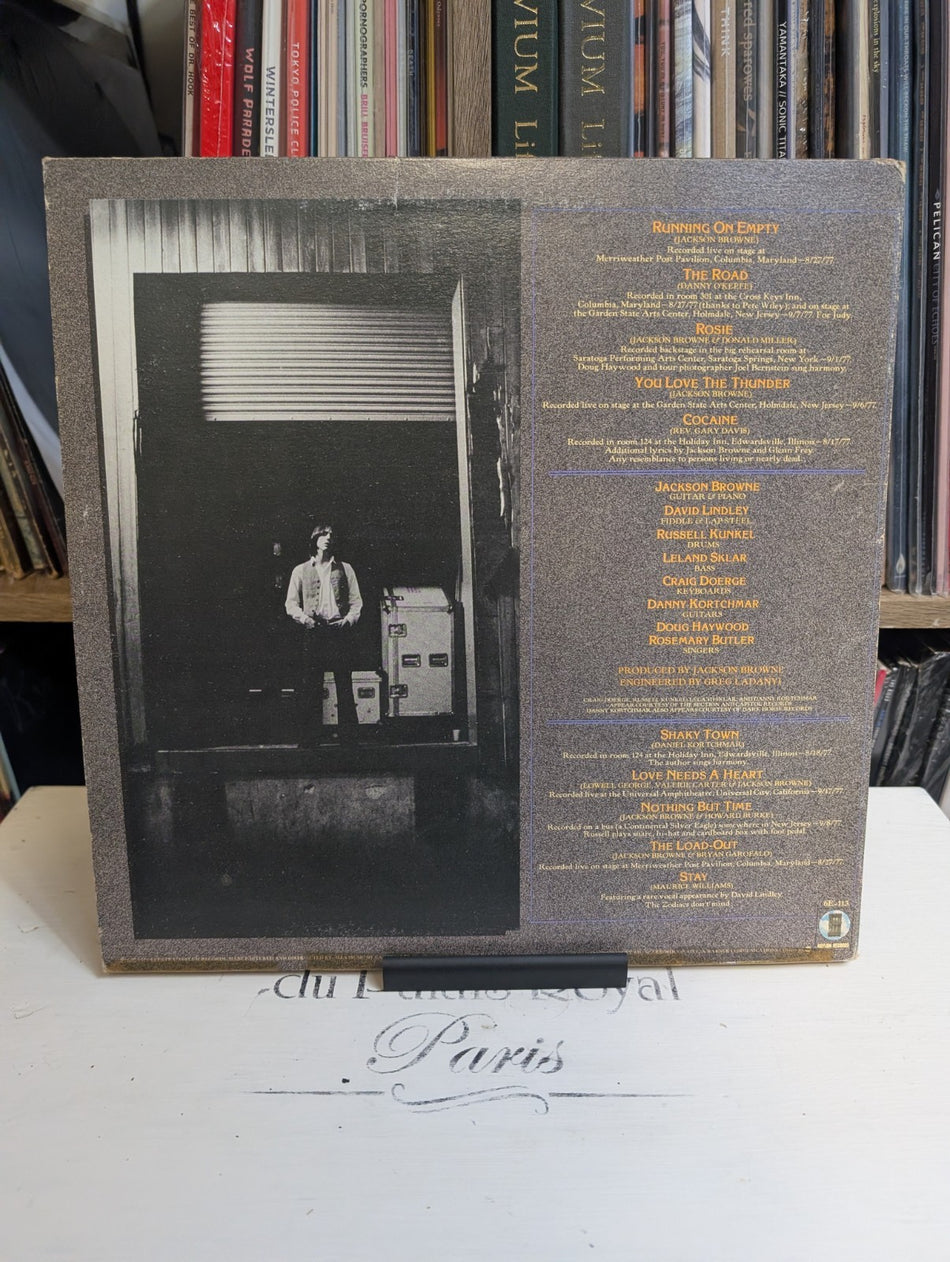 Jackson Browne - Running on Empty - Original Vinyl LP 1977 w/ Booklet Asylum VG+