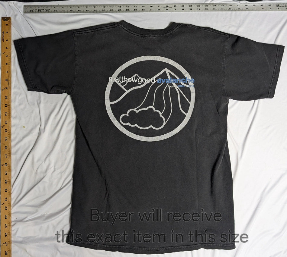 Matthew Good - 2003 Avalanche Tour Shirt - SzM - Real Deal - AUTHENTIC