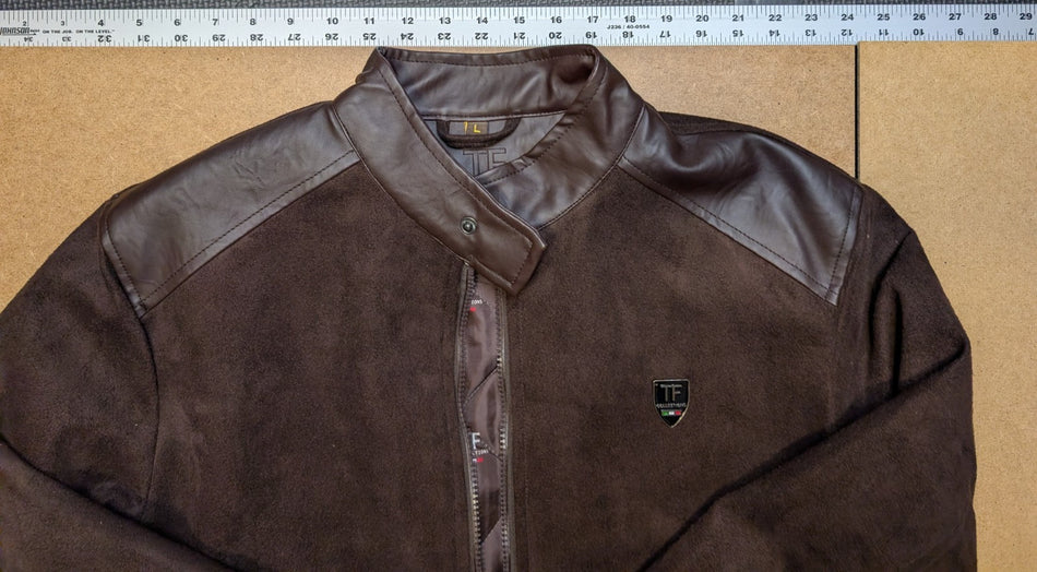 TF Collection leather Like Jacket - Size Large