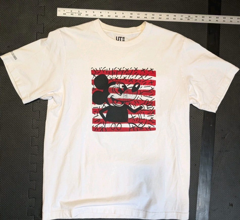 Keith Haring X Mickey Mouse UNIQLO T-shirt White US Sz-M