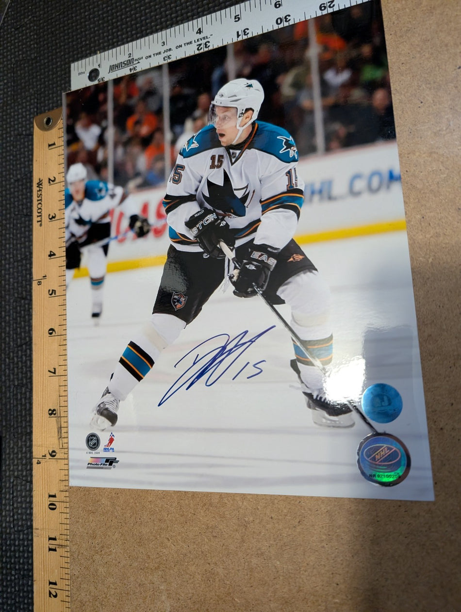 Dany Heatley San Jose Sharks Autographed Hockey 8x10 Photo