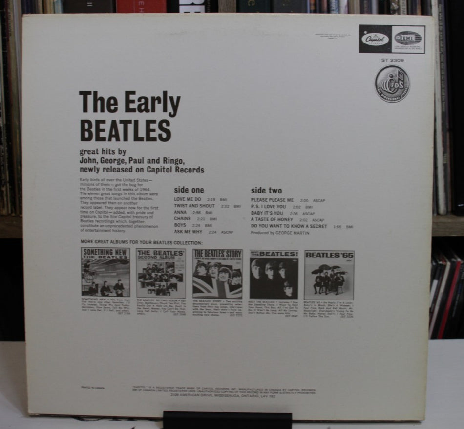 The Beatles – The Early Beatles- ST-2309-Purple Labels-Canada-1980-LP