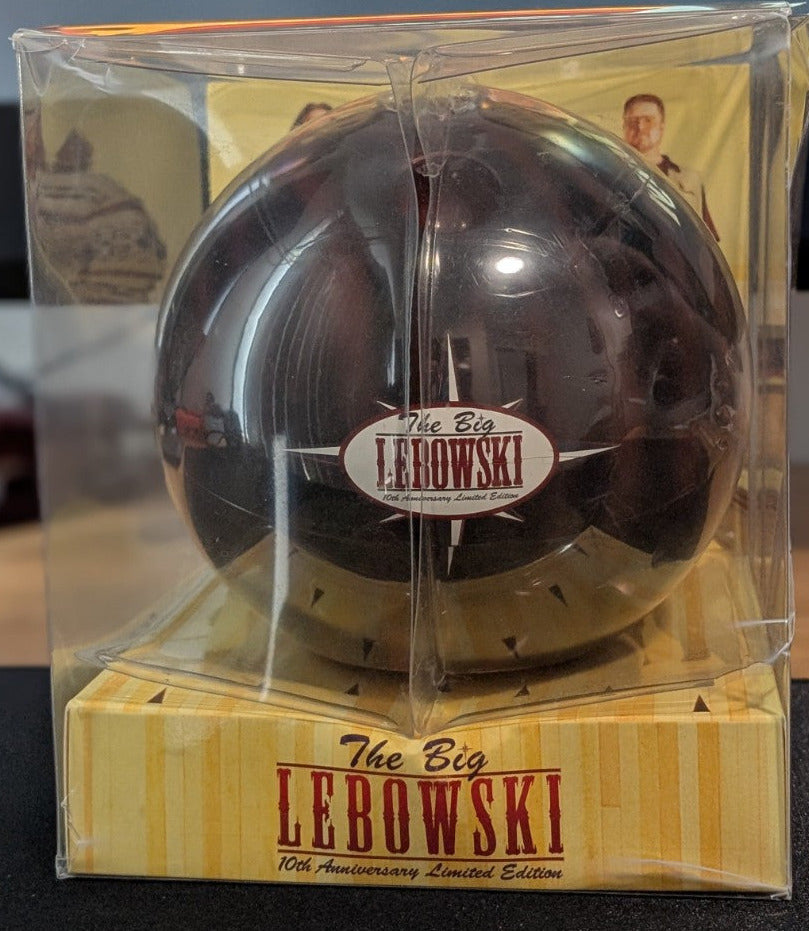 The Big Lebowski 10th Anniversary Limited Edition 2 DVD Bowling Ball In Package.