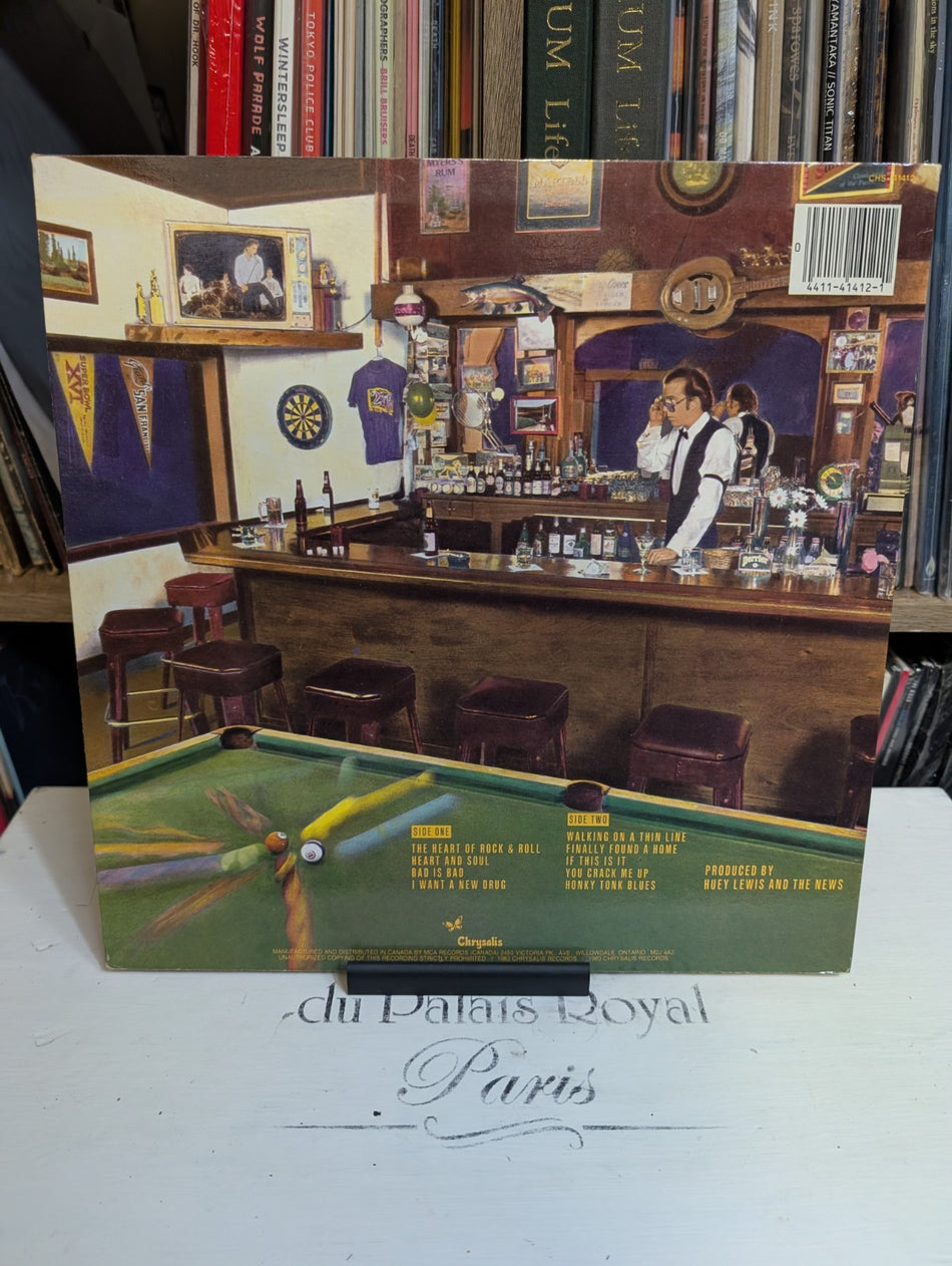 Huey Lewis and the news sports vinyl LP chrysalis record label