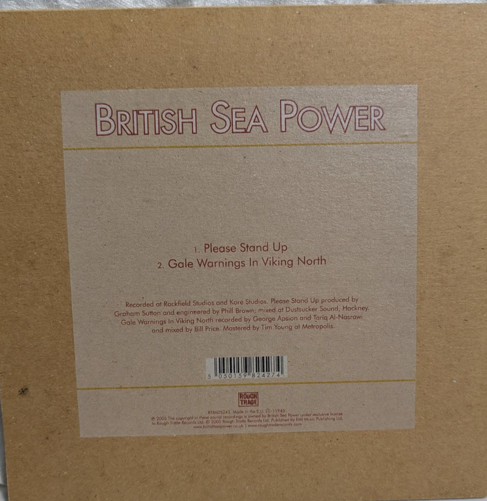 BRITISH SEA POWER - PLEASE STAND UP - 7" RECORD