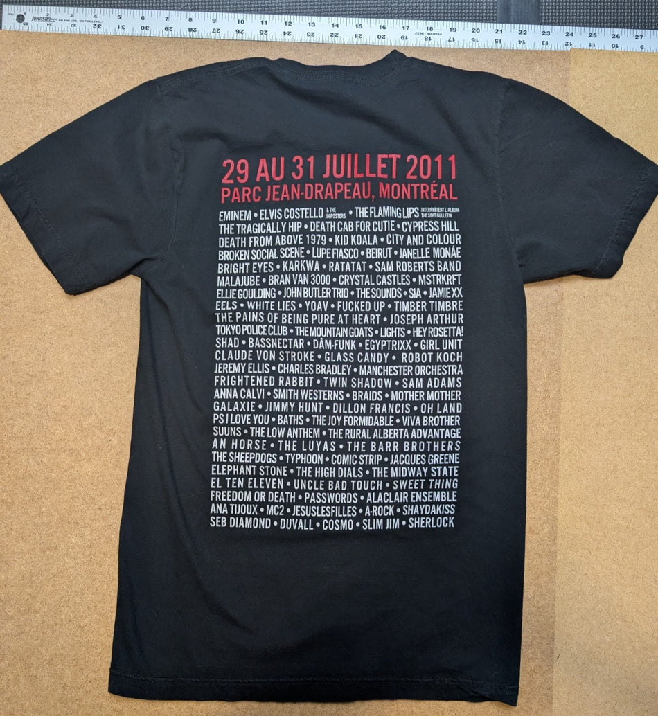 Osheaga 2011 T-Shirt - All Performers Listed - SzS