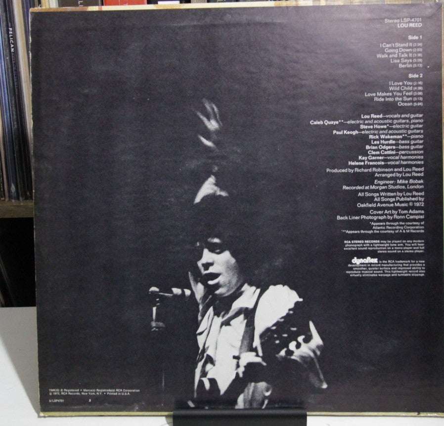 Lou Reed-Vinyl, LP, Album, Hollywood Pressing-LSP-4701-US