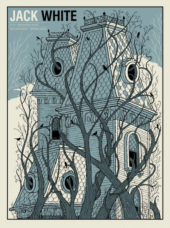 Jack White - 2014 Osheaga Festival Poster - Montreal