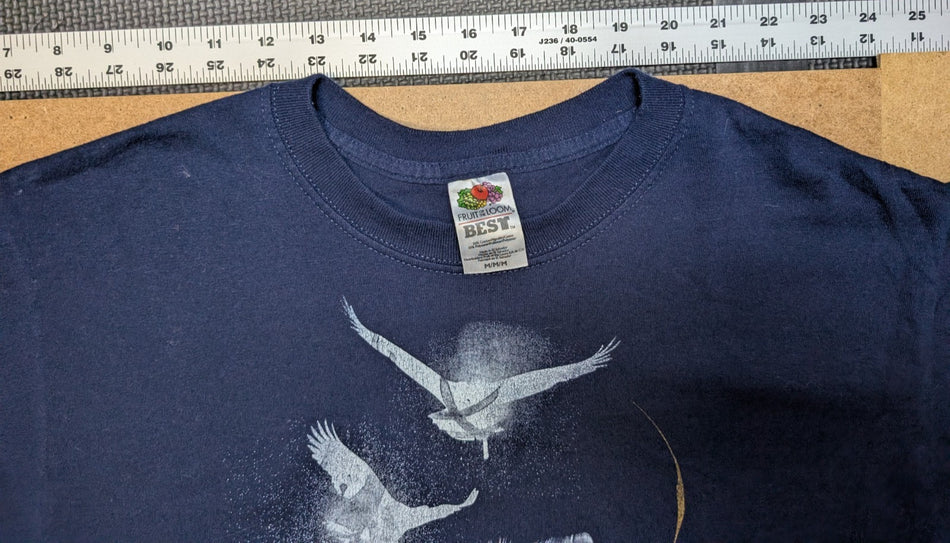 Vintage Mono Silent Flight Sleeping Dawn 2009 Rock Band Blue T-Shirt Size Medium