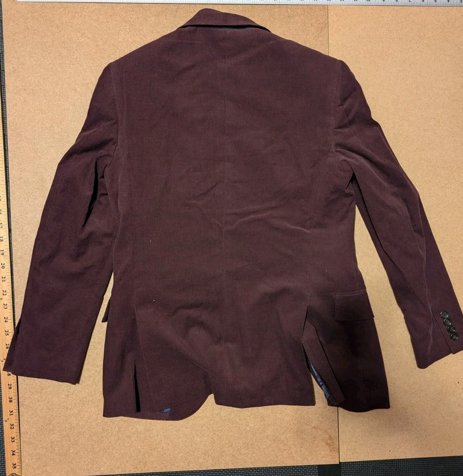 MENS 34S J CREW LUDLOW BLAZER JACKET 34S & PANTS 29/32 COMBO-BURGUNDY W/TAGS