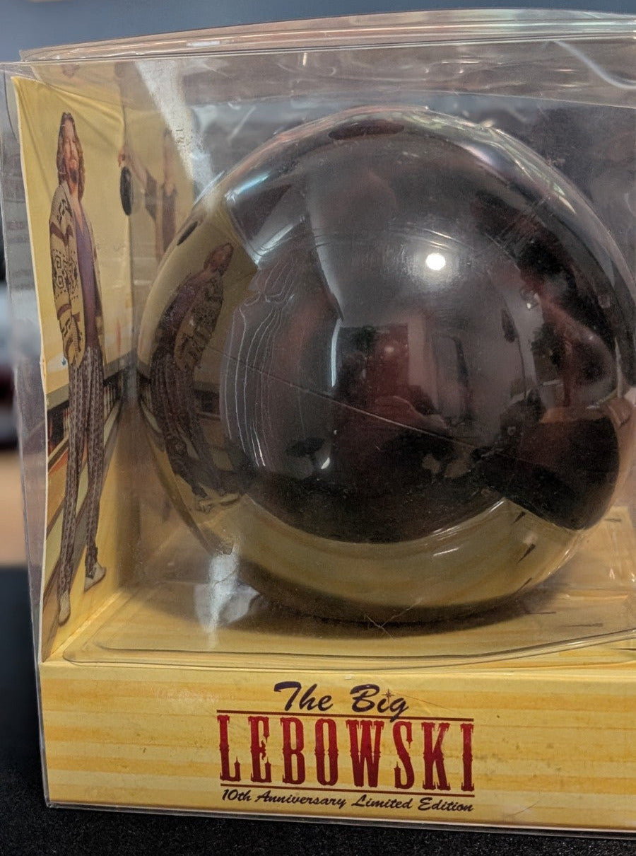 The Big Lebowski 10th Anniversary Limited Edition 2 DVD Bowling Ball In Package.