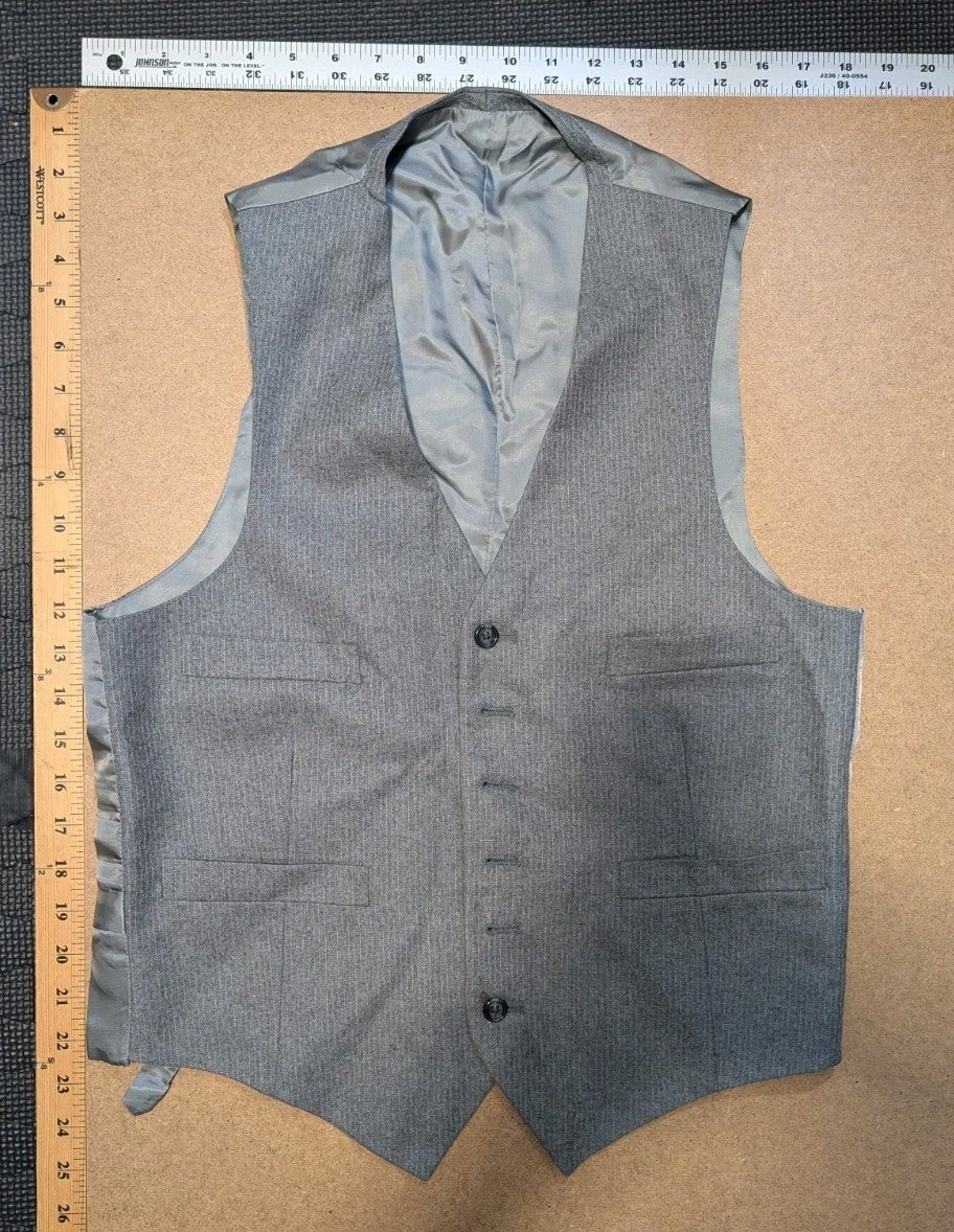 Suit Vest Formal/Casual Slim Fit Dress 6 Button LOT- Size Small