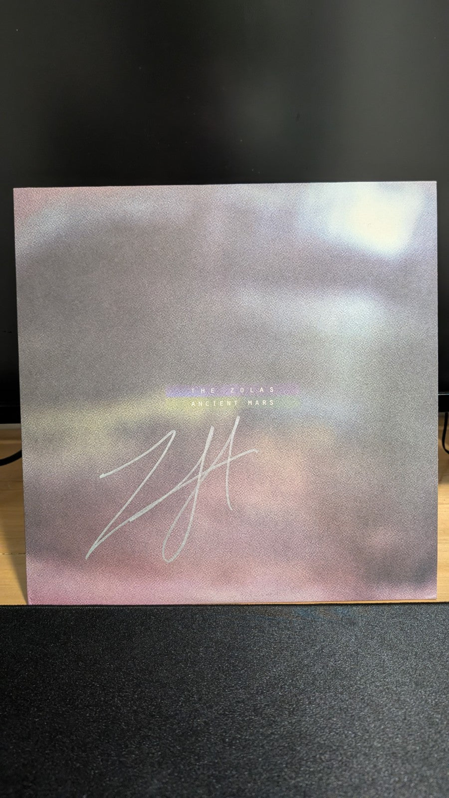 THE ZOLAS   ANCIENT MARS LP RED/BLACK SWIRL   ZACHARY GRAY AUT0  12" VINYL 0