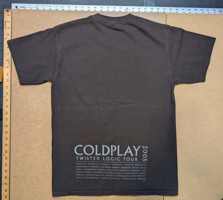 Coldplay- Twisted Logic- 2005 Tour Shirt SzM