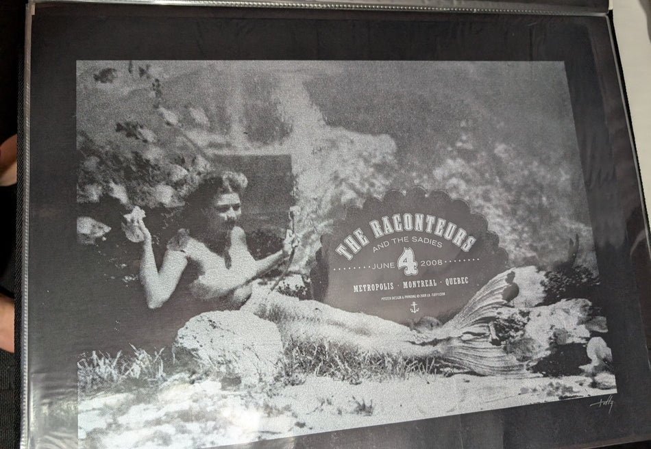 THE RACONTUERS & THE SADIES - 2008 CONCERT POSTER - MONTREAL