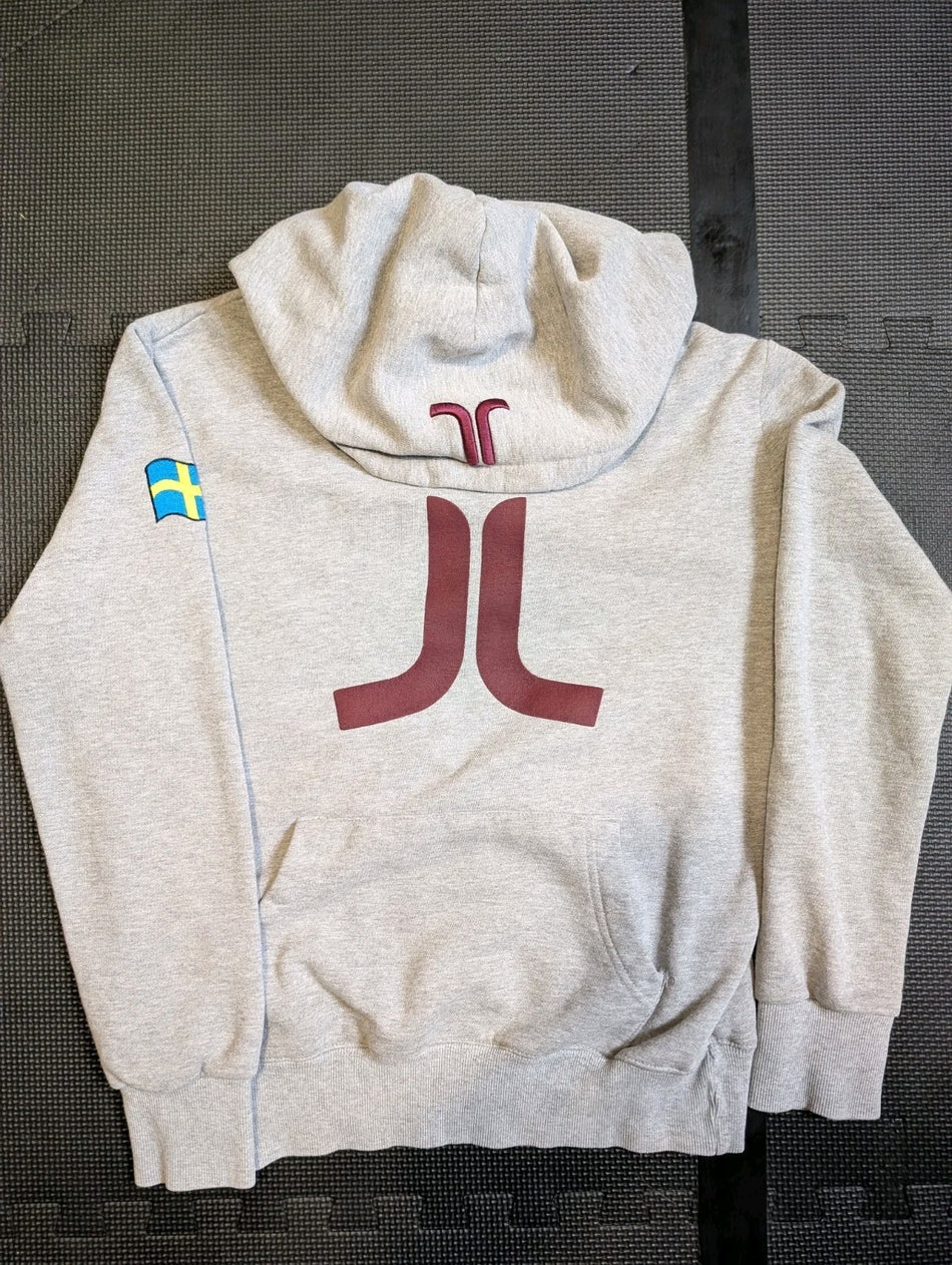 Wesc Sweden Hoodie Mens Medium LOGO & Swedish Flag Patch-no Hoodie String
