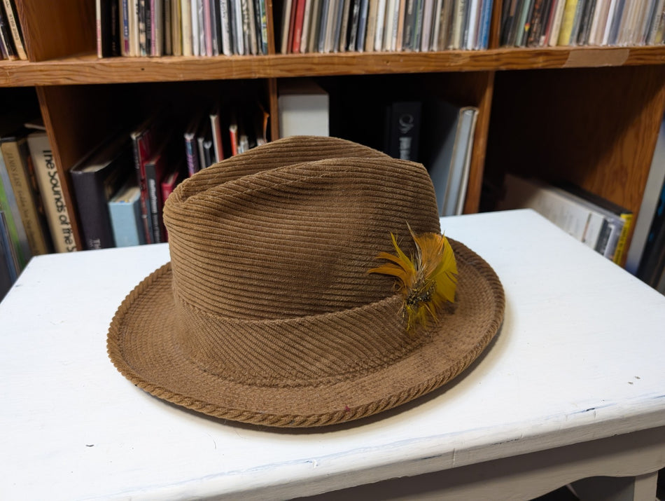 G.I. Lanning-Hat- Brown Corduroy - Vintage